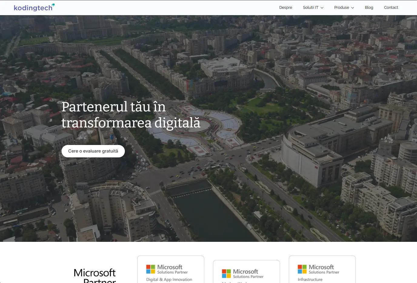 Website integrator IT si partener Microsoft